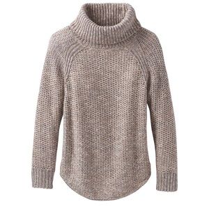 Prana Callisto Sweater in dark mauve.